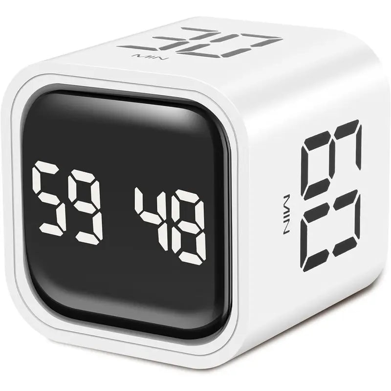 Timer, single-count mode, 5/10/30/60-minute countdown, vibration and adjustable sound alarm.